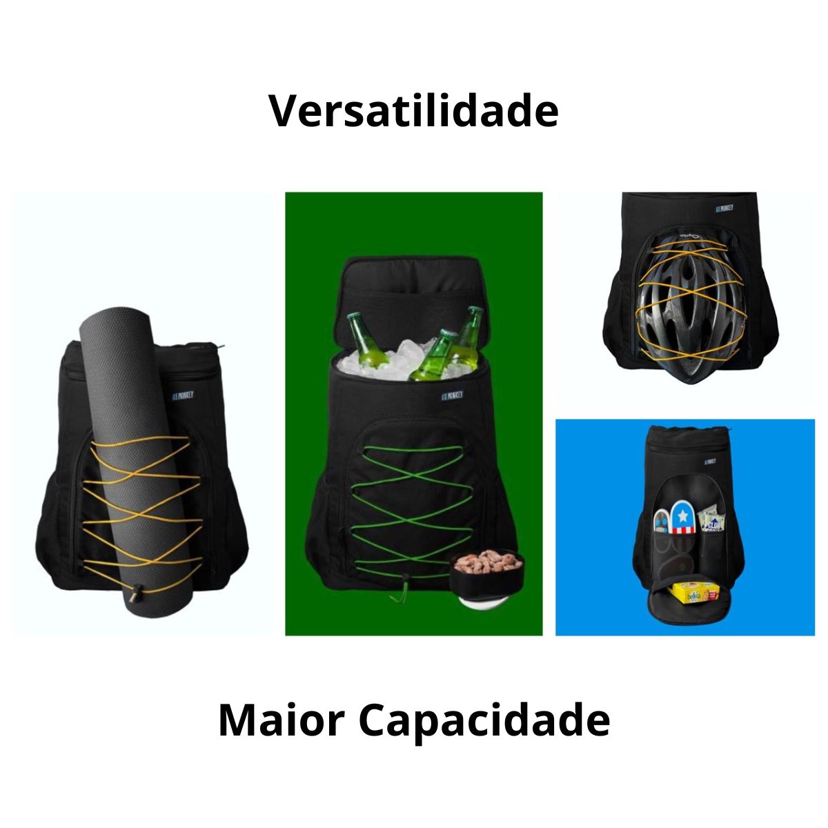 Mochila Cooler Icemonkey 001     Mochila Térmica Cooler 21 L Bolsa Anti Vazamento para Bebidas Alimentos Cerveja Praia Camping e Pesca - Imagem 6